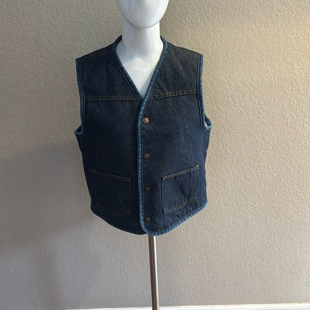 Carhartt Blue Denim Vest